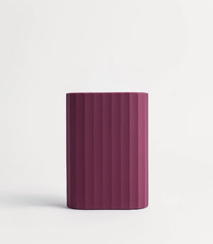 RIBBED SILICONE SLEEVE - BURGUNDY