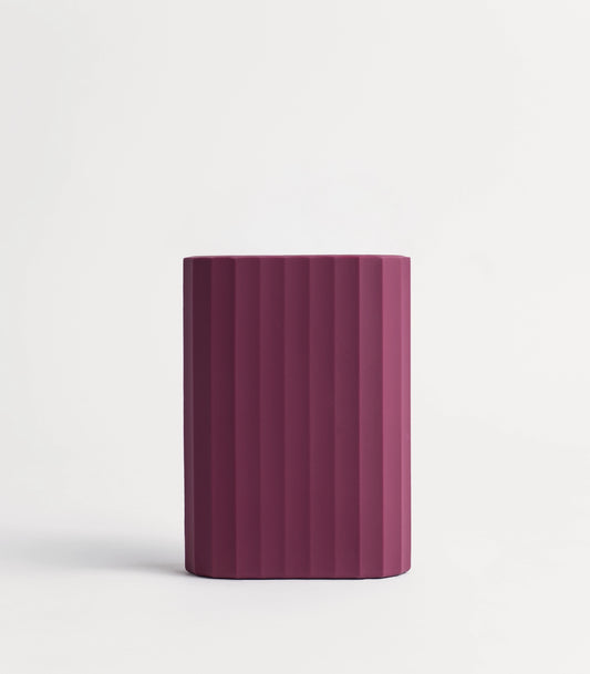 RIBBED SILICONE SLEEVE - BURGUNDY