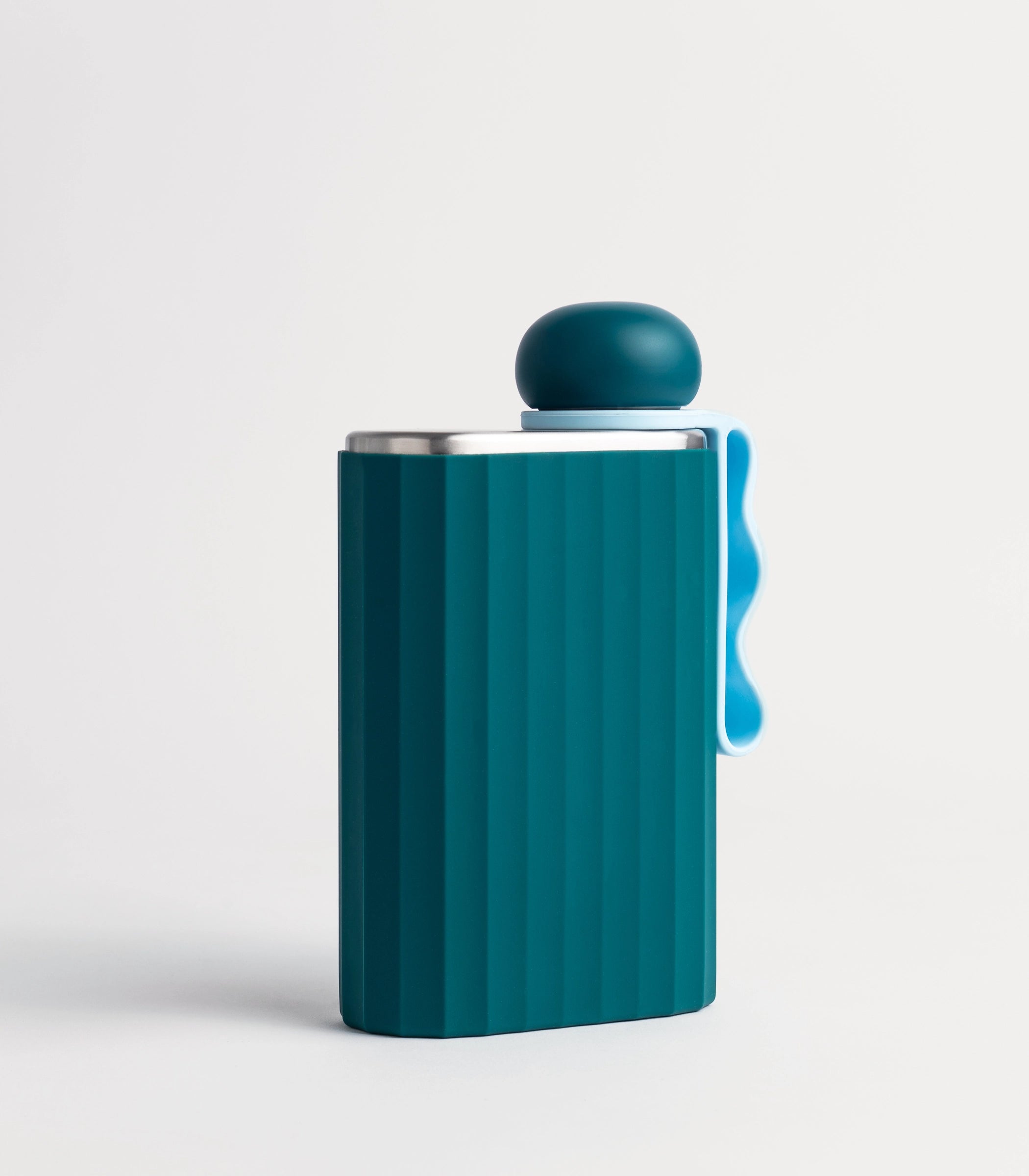 RIBBED SILICONE SLEEVE - TEAL
