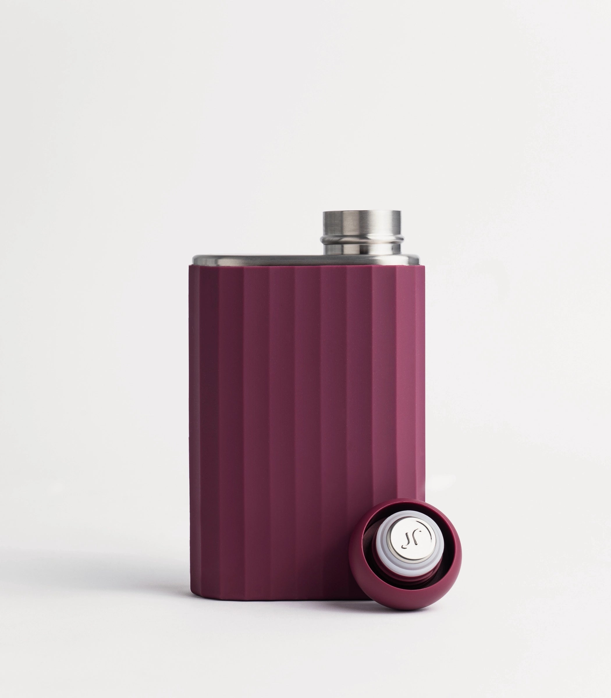 RIBBED SILICONE SLEEVE - BURGUNDY