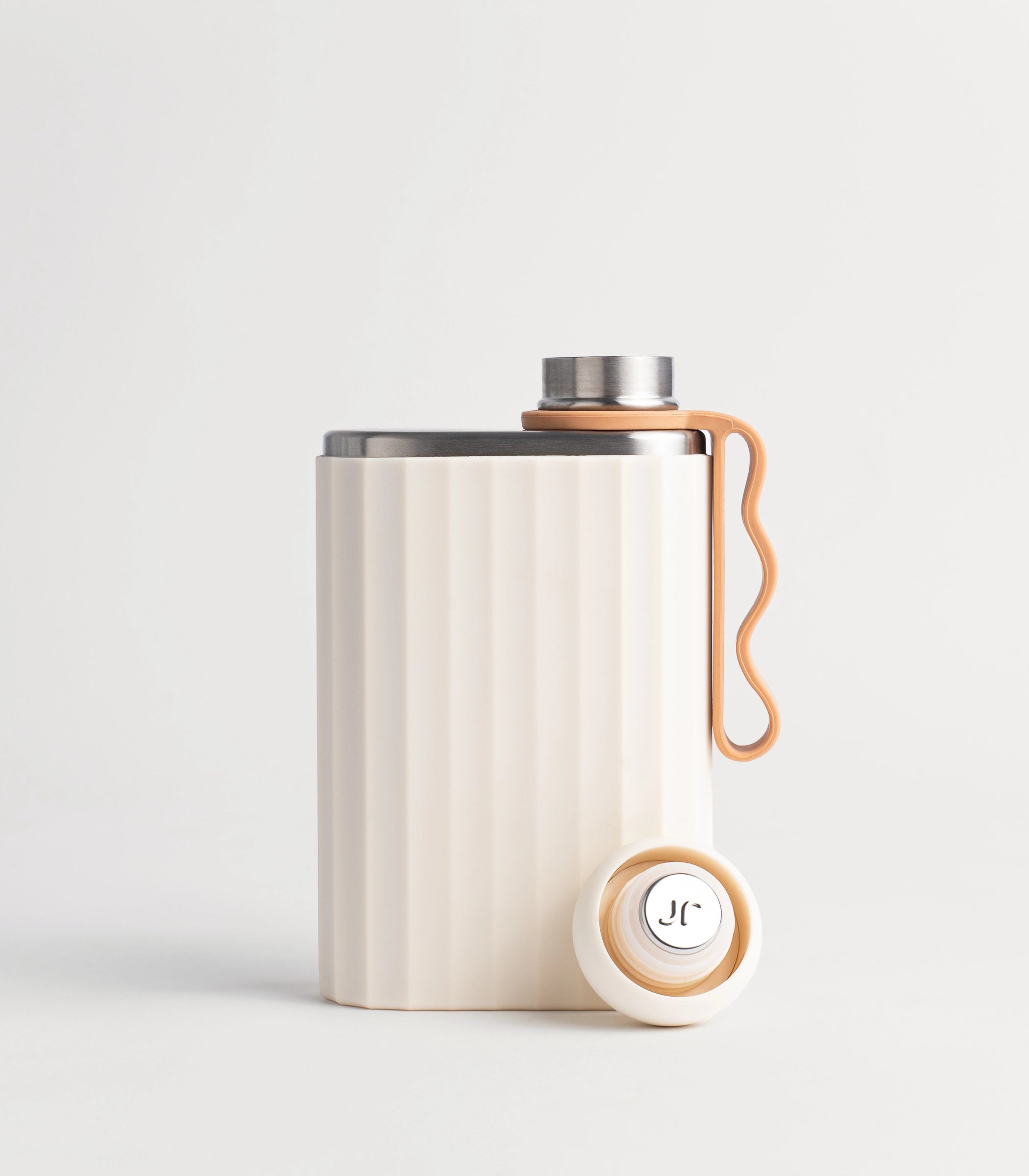 RIBBED SILICONE SLEEVE - BONE