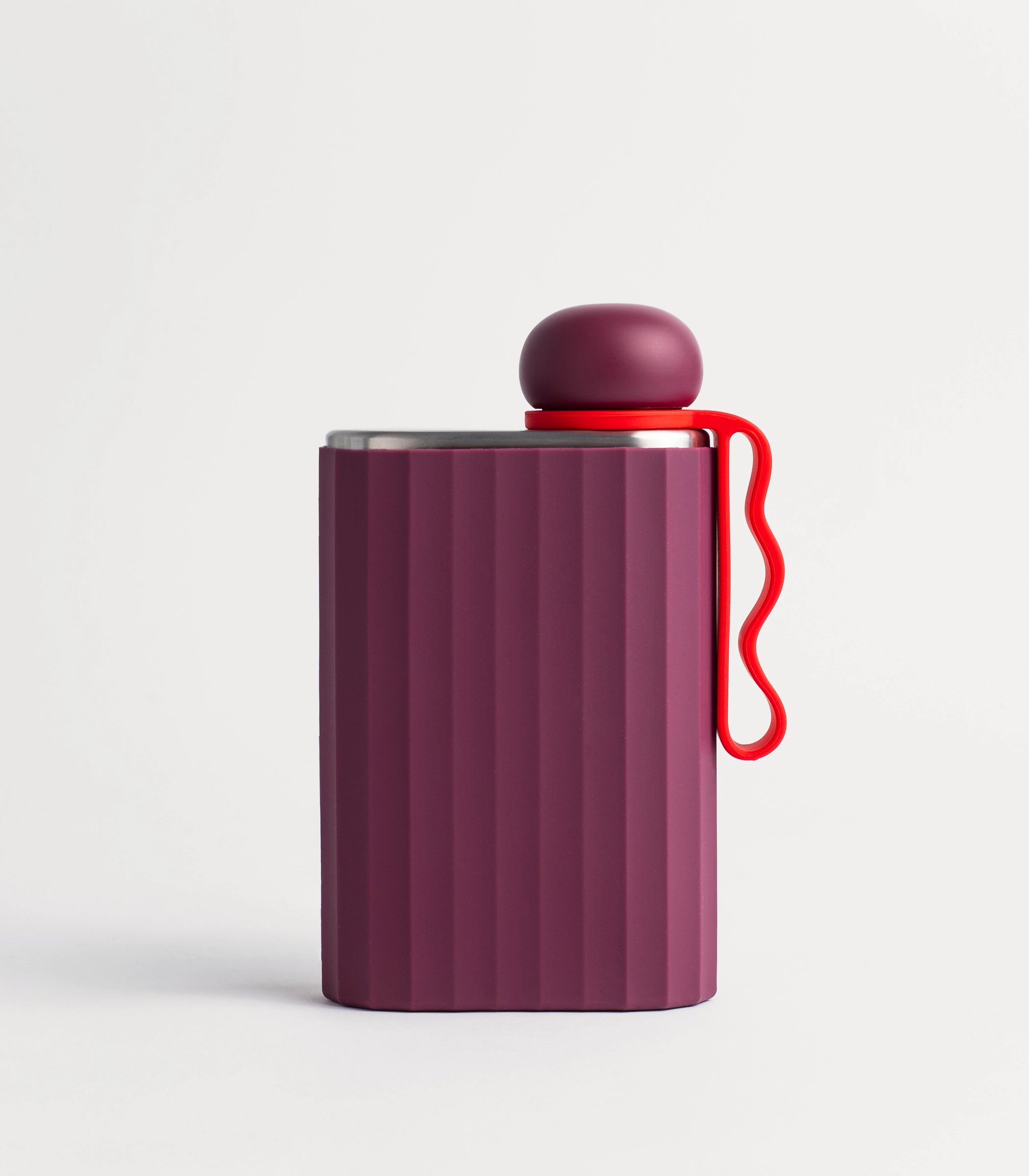 RIBBED SILICONE SLEEVE - BURGUNDY