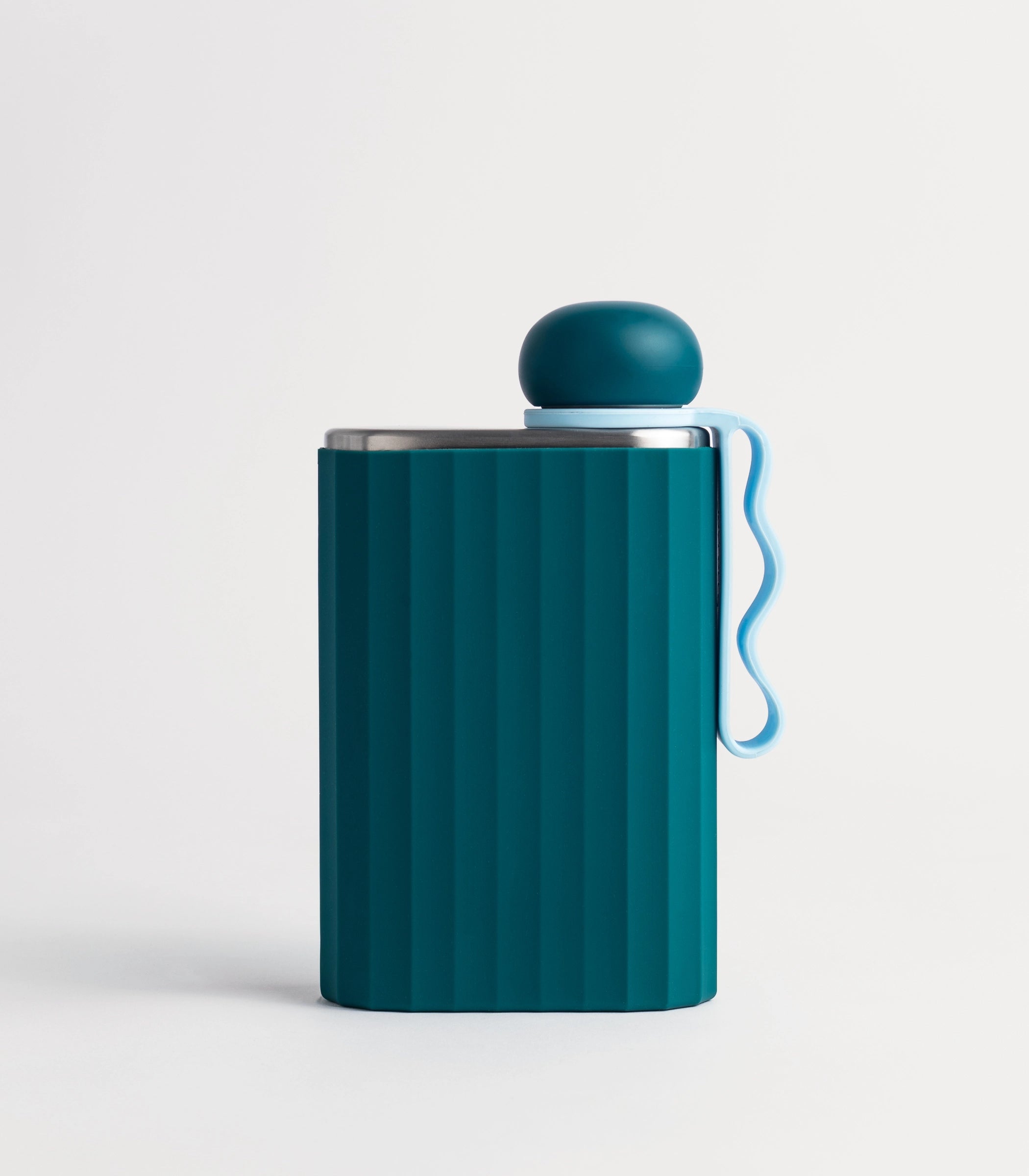 RIBBED SILICONE SLEEVE - TEAL
