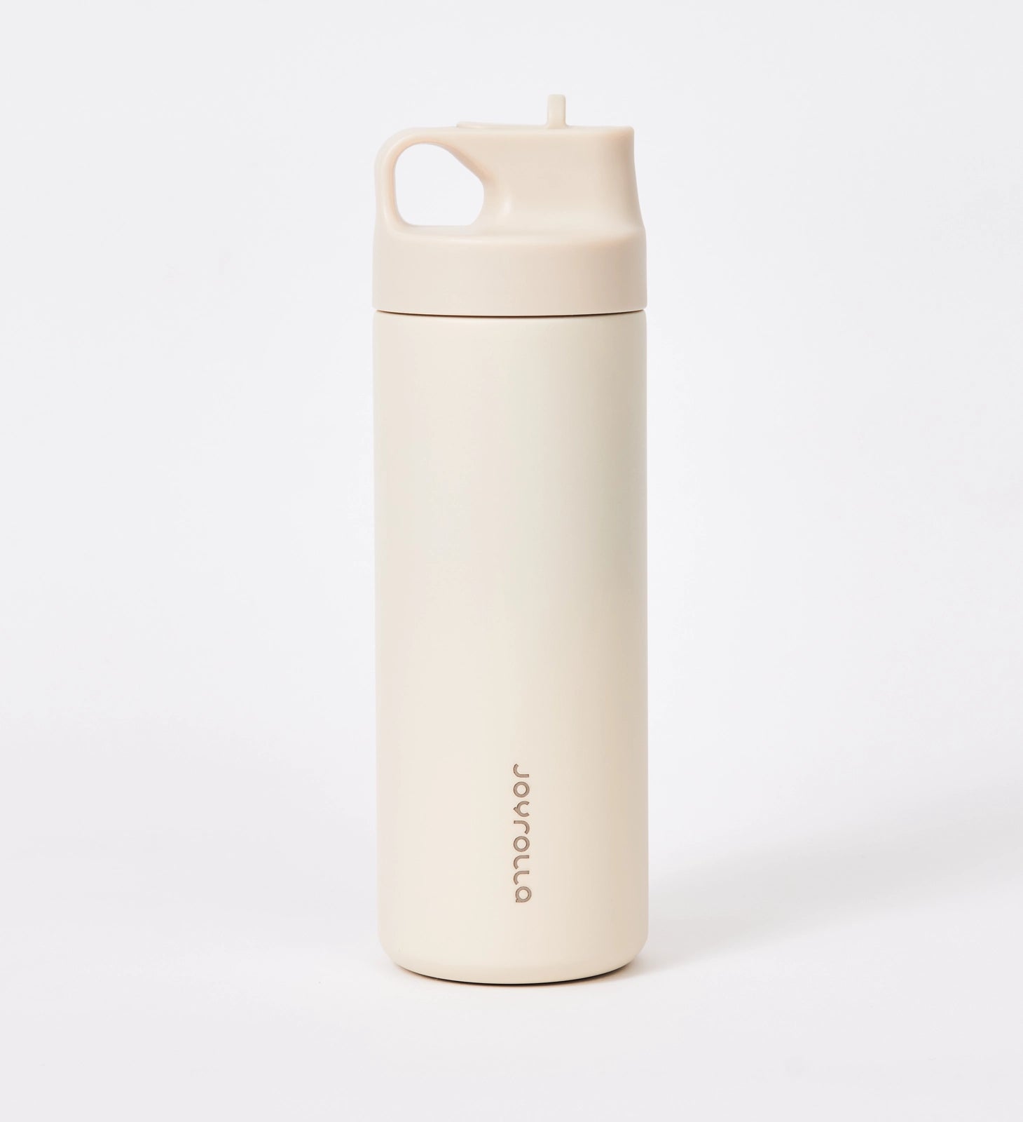"Alt text: A reusable drink bottle in a bone color, featuring a sleek and eco-friendly design. The bottle is made from durable and BPA-free materials, ensuring safe and sustainable hydration. Its bone color gives it a clean and minimalist appearance. The bottle is designed to be reusable, reducing single-use plastic waste. It is equipped with a secure cap or lid for leak-proof functionality, making it a convenient choice for carrying beverages on the go